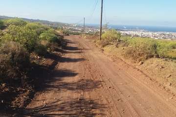 Trabajos de adecentamiento de la vía de Rosiana (Foto TA)